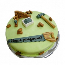 Торт на день рождения строителя