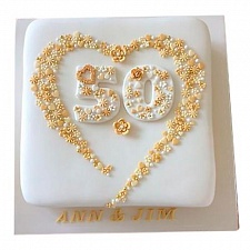 Торт на золотую свадьбу 0002