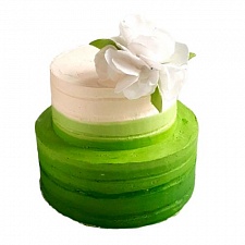 Торт Зеленый с крупным бутоном