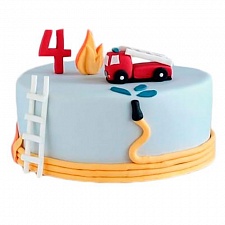 Торт Пожарная машинка