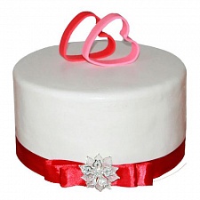 Торт на годовщину свадьбы Сердечки