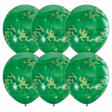 Воздушные шарики 12"/30см Декоратор EMERALD GREEN Милитари