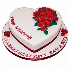 Торт на рубиновую свадьбу 0005