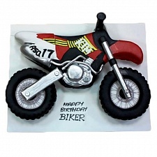Торт с мотоциклом 0004