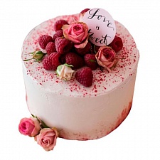 Торт Розово-малиновый