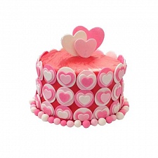 Торт Романтичные сердечки