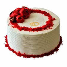 Торт на юбилей Рубиновой свадьбы