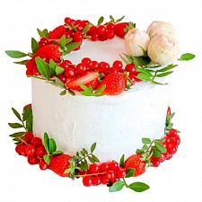Торт Веночки из красных ягод