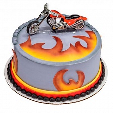 Торт с мотоциклом 0007