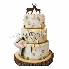 Торт на деревянную свадьбу 0001