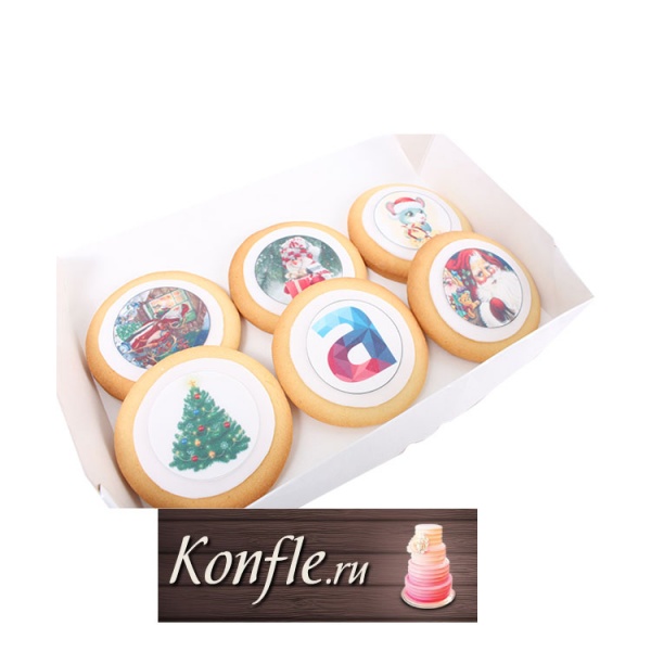 Печенье новогоднее с логотипом 0002